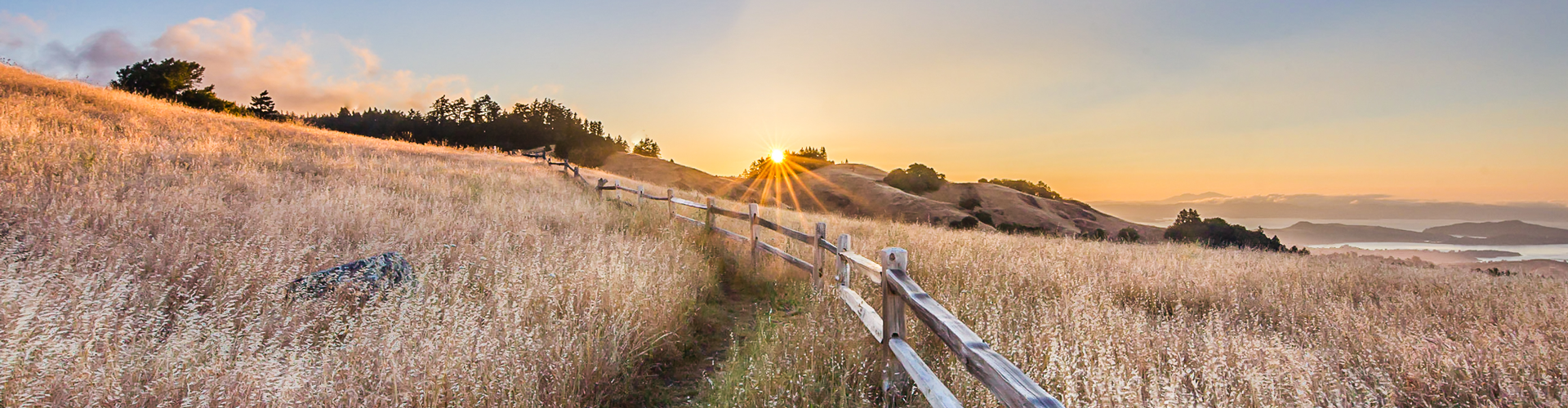 sunrise over mount Tam